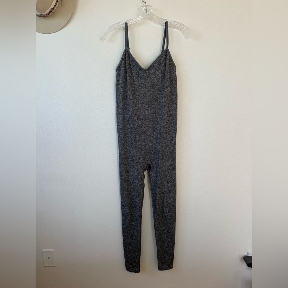 Hatch Maternity The Body Rib Unitard - Grey Melange - Small